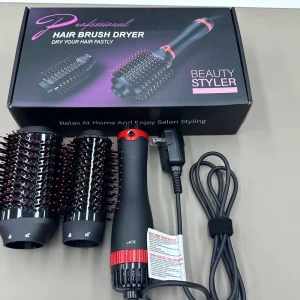 Professional 2 in 1 Hot Comb Detachable Brush Head Hair Styling Tools Hair Salon Equipment Ion Hair Dryer Brush for Salon