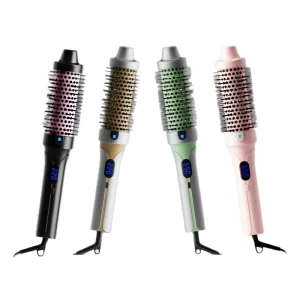 Professional 2 in 1 Portable MCH Heated Round Brush Hair Styling Tools Hair Styling Brush Straight Hair Comb
