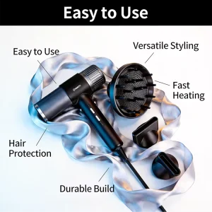 Professional 2000W High-Speed Hair Dryer Plastic Hair Styling Tools Set