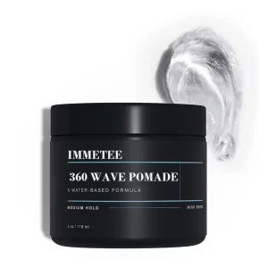 Professional 360 Wave Pomade Organic Hair Wax for Waves Strong Hold High Shine Water Based Pomade for Men Private Label 5.29oz
