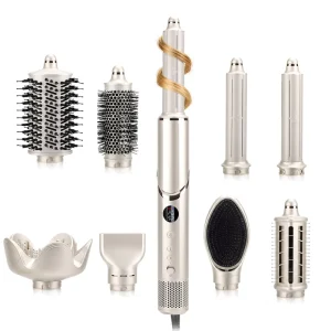 Professional 8 in 1 Multi Styler Hair Dryer Brush 110000RPM BLDC Ionic Hot Air Brush Straightener Curler Salon Home
