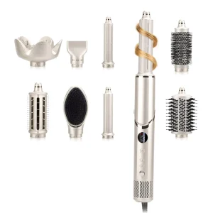 Professional 8 in 1 Multi Styler Hair Dryer Brush 110000RPM BLDC Ionic Hot Air Brush Straightener Curler Salon Home