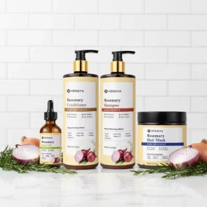Professional Anti Dandruff Nourishing Shampoo & Conditioner Set with Rosemary & Onion for Silky Smooth Hair Factory Direct