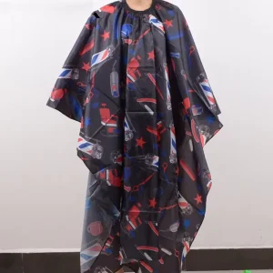 Professional Anti-static Salon Hair Cutting Waterproof Polyester Cape for Barber Hairdressing Barber Aprons