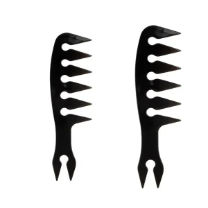 Professional Antistatic Plastic Hair Comb for Men Custom Logo Fine Tooth for Home Use Electric Barber Comb