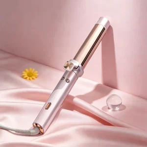 Professional Automatic Ceramic Hair Curler 32mm Big Wavy Iron with LCD Temperature Display and PTC Heater