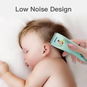 Professional Baby Hair Clipper Low Noise Waterproof Cordless Rechargeable Hair Trimmer for Infants Toddlers and Kids