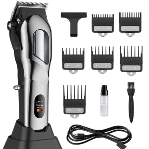 Professional Barber Electric Hair Cutting Machine Rechargeable Hair Clippers for Men