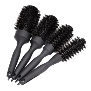 Professional Boar Bristle Round Hairbrush Ceramic for Curling Styling Blow Drying