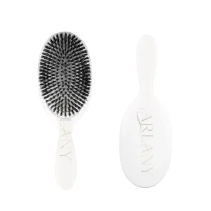 Professional Boar and Nylon Bristle Hair Extension Brush Detangling Hair Brush Natural Bristle Cushion Nylon Brush Comb