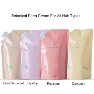 Professional Botanical Perm Cream 4 Types for Healthy Resistant Damaged Extra Damaged Hair Salon Hair Perm Care 2 in 1