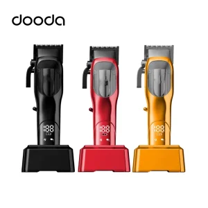 Professional Brushless Motor Hair Clippers 7800RPM USB Battery Cordless Electric Hair Cutting Machine Fast Charging