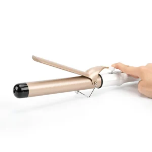 Professional Ceramic Curling Iron with Clip Fast Heating Adjustable Temp Hair Curler Wand for Long Lasting Salon Quality Curls