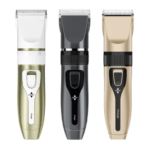 Professional Ceramic Waterproof Electric Hair Clipper Built in Battery Charging Removable Washable Blade Head for Hair Salon Use