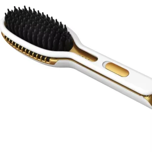 Professional Custom 2 in 1 Styling Tools Electric Hair Straightener Comb Heated Styling Brush