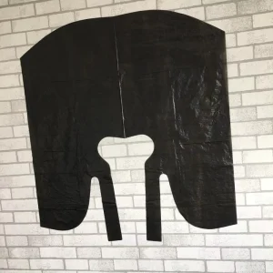 Professional Design Haircutting Salon Plastic Cape Black