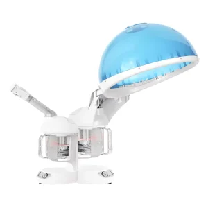 Professional Electric Facial Hydration Scalp Care Steamer Machine 2 in 1 Nano Ionic Steam Therapy for Glowing Skin Healthy Hair
