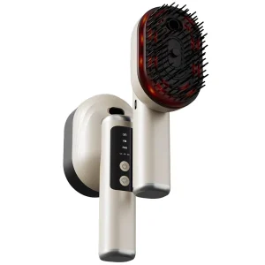 Professional Electric Hair Care Brush with Vibration Technology Scalp Massage Steamer For Hair Growth Oil Treatment Plastic Body