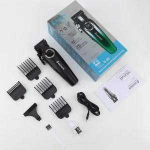 Professional Electric Hair Clipper Trimmer LCD Digital Display Rechargeable Waterproof Detachable Blade Hair Clipper for Home
