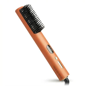Professional Electric Hair Straightener Brush Negative Ion LCD Hair Straightening Styler Comb