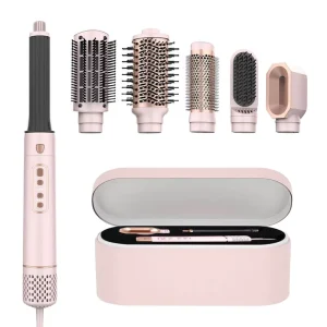 Professional Electric Hair Styling Tool 5 in 1 Multifunctional Styler Hair Comb Hot Air Comb Hair Dryer with Overheat Protection