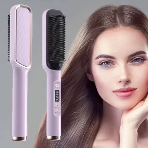Professional Electric Hot Hair Straightener Brush Comb Plancha De Cabello Profesional Heated Straightener Comb