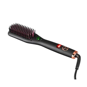 Professional Electric MCH Hair Straightening Comb & Flat Iron Brush with LCD Temperature Control for Hotel & RV Use