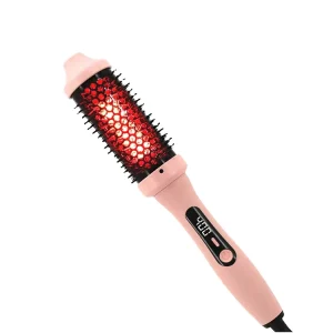 Professional Electric Styling Tools 3 in 1 Multifunction One Step Hair Straightener Comb Curler Round Hair Brush