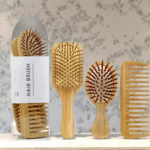 Professional Fast Hair Straightener Bamboo Hair Brush