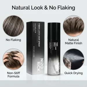 Professional Fiber Lock Hair Spray Strong Hold Hair Fiber Holding Spray Water Resistant Hair Styling Finishing Spray for Men