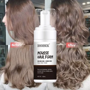 Professional Fluffy Setting Lotion Hair Mousse Styling Curly Hair Mousse Wax Private Label Strong Hold Styling Foam for Wigs