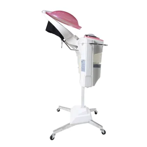 Professional Full Automatic Digital LCD Display Plastic Ozone Hair Treatment Nano Mist LED Light Hair Steamer for Beauty Salon
