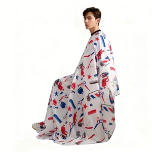 Professional Hair Cutting Cape with Adjustable Snap Closure Large Size Waterproof Hairdressing Salon Cape Apron