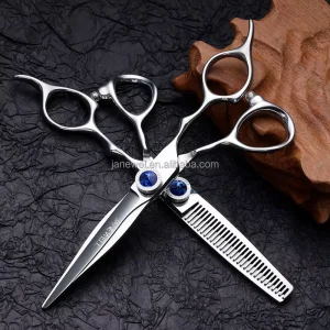 Professional Hair Cutting Scissors Set 6 Inch Salon Stylist Hair Thinning Shears for Hair Styling and Beauty Care