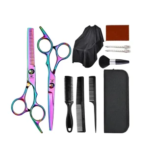 Professional Hair Cutting Scissors Thinning Right Handed Scissors Stainless Steel Barber Gold 6 Inch Barber Scissors