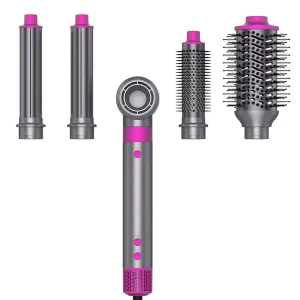 Professional Hair Dryer High Speed Brushless Negative Ion Hair Blow Dryer Hot Air Brush 5 in 1 Air Curler Hair Styler Straighten
