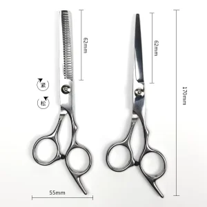 Professional Hair Scissors Cut Hair Cutting Salon Scissor Barber Thinning Shears Hairdressing Scissors Set