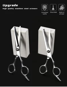 Professional Hair Scissors Cut Hair Cutting Salon Scissor Barber Thinning Shears Hairdressing Scissors Set