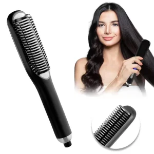 Professional Hair Straightener Brush Fast Heating Flat Iron Ionic Hair Styling Comb Home Travel Beauty Equipment