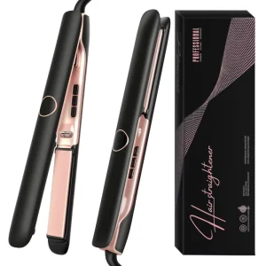 Professional Hair Straightener Titanium Flat Iron Rose Gold Ionic Fast Heating Salon Beauty Styling Tools for Hair