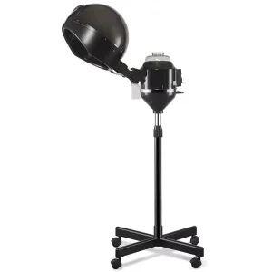 Professional Hairdressing Barber Black Hair Steamer Modern Design Beauty Salon Equipment Metal Material