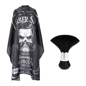 Professional Hairdressing Cape for Salon Barbers with Adjustable Snap Closure