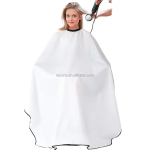Professional High Quality Waterproof Custom Barber Cape with Adjustable Waist Logo Polyester Nylon Material for Hairdressing
