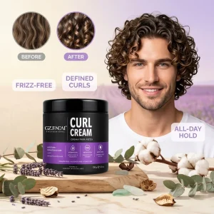 Professional Hydrating Shine Enhancing Bouncy Curly Hair Styling Cream for All Curls