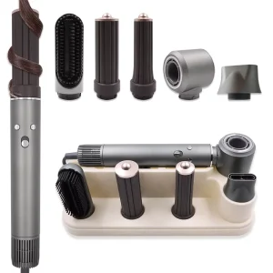 Professional Interchangeable Hot Hair Dryer Curler Straightening Comb Curling Iron
