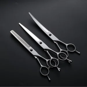 Professional Japan 440C Stainless Steel Hair Cutting Scissors Set 6 Inch Salon Barber Shears and Thinning Scissor Kit