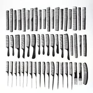 Professional Large Size Black Cosmetic Hair Combs High Quality Salon Comb Set for Women Custom Logo Comb