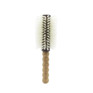Professional Laser Curling Comb Hair Brush with Nylon Bristles and Wood Handle Schima Superba Cork Alternative for Hair Care