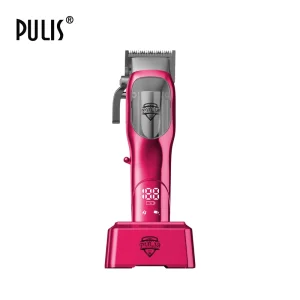 Professional Men’s Battery Powered Hair Clippers LCD Display Adjustable Cutting Lengths Stainless Steel Blades 3200mAh English