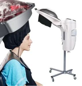 Professional Micro Mist Ozone Hair Spa Steamer Machine with Stand Heating for Hair Colour Processing in Salons and Barber Shops